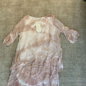 NEW IVY & LACE BLUSH WATERFALL TOP SZ M L AND XL